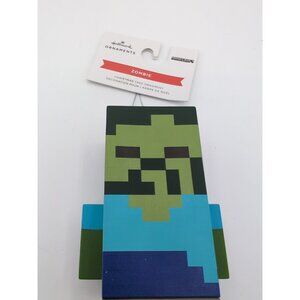 NEW Hallmark ZOMBIE Minecraft 3in Tall Decoupage Christmas Tree Ornament
